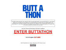 Tablet Screenshot of buttathon.com